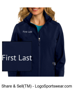 EFSC Women's Warmup Jacket with Personalized Name Design Zoom